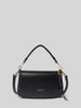 Seidenfelt Handtasche mit Label-Detail Modell 'LILJENDAL' Black