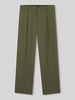 HUGO Relaxed Fit Anzughose mit Bundfalten Oliv