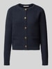 Christian Berg Woman Selection Cardigan mit Strukturmuster Marine