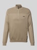 BOSS Green Troyer mit Label-Detail Modell 'Momentum' Taupe