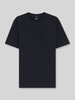 BOSS Regular Fit T-Shirt aus reiner Baumwolle Modell 'Thompson 01' Marine