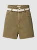 edc By Esprit Jeansshorts aus Baumwolle mit Gürtel Khaki