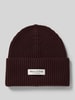 Marc O'Polo Beanie aus reiner Baumwolle Bordeaux