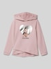 s.Oliver RED LABEL Regular Fit Sweatshirt mit Metallic-Print Rosa