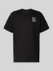 G-Star Raw Loose Fit T-Shirt mit Label-Print Black