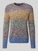 Christian Berg Men Strickpullover mit Rundhalsausschnitt Marine