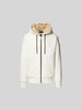 Moose Knuckles Sweatjacke mit Kapuze Offwhite