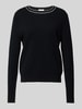 Jake*s Collection Kaschmirpullover mit Rundhalsausschnitt Black