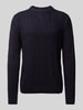 Jack & Jones Premium Gebreide pullover met ribboorden, model 'BLUDIOGO' Donkerblauw