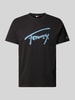 Tommy Jeans T-shirt z nadrukiem z logo Czarny