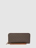 MICHAEL Michael Kors Portemonnee met all-over logo, model 'CONTINENTA' Middenbruin
