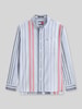 Tommy Jeans Relaxed Fit Freizeithemd aus reiner Baumwolle Hellblau