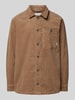 Lindbergh Relaxed Fit Overshirt mit aufgesetzter Brusttasche Sand