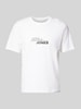 Jack & Jones T-Shirt mit Label-Print Modell 'TARMAC' Weiss