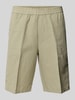Filippa K Straight Fit Shorts aus Leinen-Mix Beige