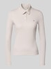 Calvin Klein Jeans Bluzka z długim rękawem o kroju slim fit z mieszanki bawełny Jasnoszary
