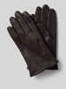 Roeckl Handschuhe mit Label-Detail Modell 'Boston' Dunkelbraun