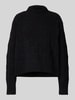 Vero Moda Pullover mit Stehkragen Modell 'ISA' Black