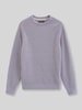 Marc O'Polo Sweter o kroju regular fit z mieszanki żywej wełny Fioletowy