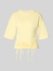 Topshop T-Shirt mit Raffungen Modell 'MALLE' Black