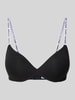 TOMMY HILFIGER Push-up-bh met labeldetails, model 'HERITAGE' Zwart