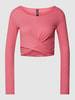 Pieces Longsleeve in Wickel-Optik Modell 'BIA' Rosa