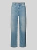 Lacoste Loose Fit Jeans mit Label-Detail Hellblau