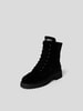 Alexandre Vauthier Schnürboots in Samt-Optik Schwarz