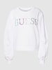 Guess Sweatshirt mit Label-Applikation Modell 'COLORFULL' Offwhite