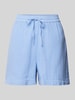 Pieces High Waist Shorts mit elastischem Bund Modell 'STINA' Bleu