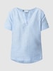 Redgreen Blusenshirt aus Leinen-Lyocell-Mix Modell 'Agneta' Hellblau