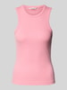 Tom Tailor Denim Regular Fit Tank Top aus Feinripp Pink