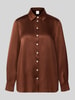 Marella Satinbluse mit Seiden-Anteil Modell 'ALFIO' Hellbraun