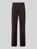 STEHMANN Spodnie materiałowe z kieszeniami z tyłu model ‘Editta’ Czekoladowy