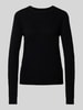 Christian Berg Woman Gebreide pullover met structuurmotief Zwart