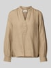 Marc O'Polo Comfort Fit Langarmblusen aus reinem Leinen Beige