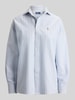 Polo Ralph Lauren Bluzka koszulowa o kroju relaxed fit z czystej bawełny Jasnoniebieski