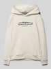 Jack & Jones Hoodie met labelprint, model 'VESTERBRO' Ecru