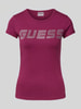 Guess Activewear T-Shirt mit Strasssteinbesatz Modell 'KIARA' Fuchsia