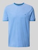 Fynch-Hatton T-Shirt mit Label-Stitching Royal