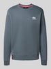 Alpha Industries Sweatshirt mit Label-Print Rauchblau