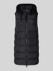 Christian Berg Woman Selection Regular fit gilet met capuchon van scuba Zwart
