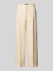 Weekend Max Mara Wide Leg Leinenhose mit Bügelfalten Modell 'MALIZIA' Sand