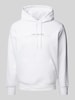 Calvin Klein Jeans Hoodie met labelprint Wit