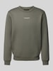 G-Star Raw Sweatshirt met labelprint Middengrijs