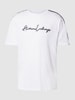 ARMANI EXCHANGE Regular Fit T-Shirt mit Label-Stitching Weiss