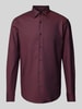 BOSS Regular Fit Business-Hemd mit Knopfleiste Modell 'JOE' Bordeaux