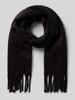 American Vintage Schal mit Fransen Modell 'ZINACO' Dunkelbraun