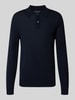 Christian Berg Men Regular Fit Poloshirt aus Woll-Mix Marine