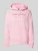 Tommy Jeans Regular Fit Hoodie mit Label-Stitching Pink